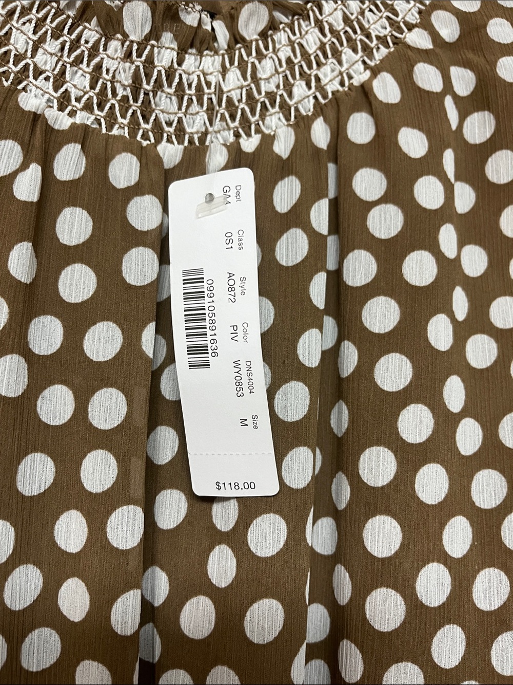 J. Crew Brown Polka Dot Sleeveless Midi Dress - Picture 3 of 6